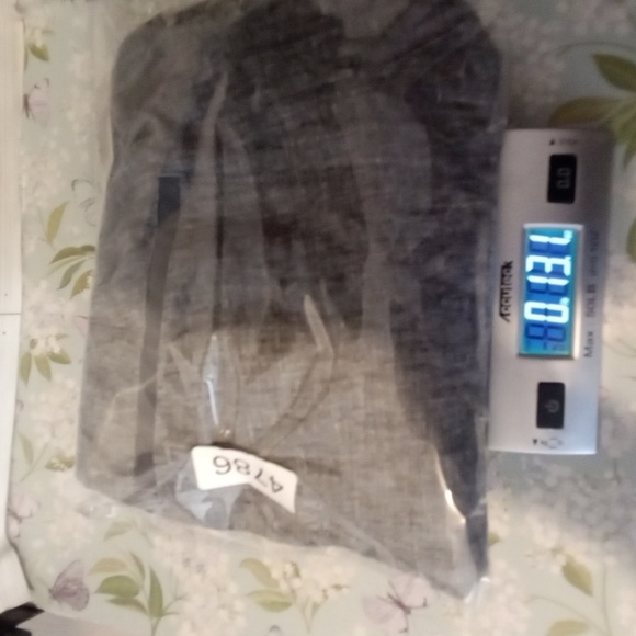 Athleta Bali Linen Heatgered Gray Wide Leg Vacation Travel Womens 14 TALL - Picture 11 of 11